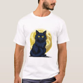 Angry black cat tシャツ (正面)