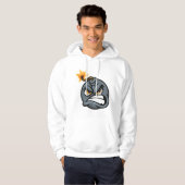 Angry Bomb Cartoon Hoodie - Grumpy Graphic  パーカ (正面フル)