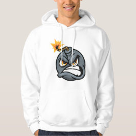 Angry Bomb Cartoon Hoodie - Grumpy Graphic パーカ