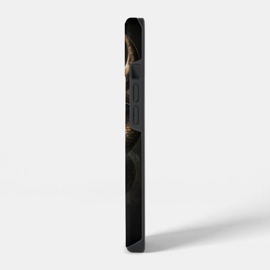 Angry Bull and Snake Shield - iPhone 14 Case iPhoneケース (左側面)