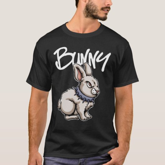 Angry Bunny streetwear  Tシャツ (正面)