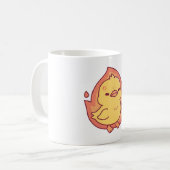 Angry But Still Cute Chick On Fire コーヒーマグカップ (正面左)
