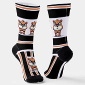 Angry Cartoon Bull Crew Socks ソックス (傾斜あり)