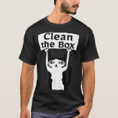 Angry Cat Clean The Box Kitten Adopt Forbidden Res Tシャツ (正面)