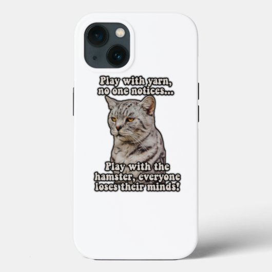Angry cat meme for cat lovers and kitten owners Case-Mate iPhoneケース (裏面)