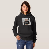 angry Cat Quote Bad Cattitude katty for ailurophil パーカ (正面フル)