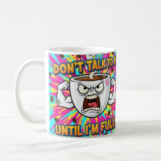 Angry Coffee Cup Funny Cartoon コーヒーマグカップ