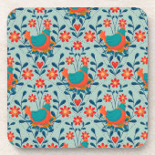 Angry Colorful Chicken コースター (正面)