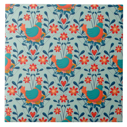 Angry Colorful Chicken タイル (正面)