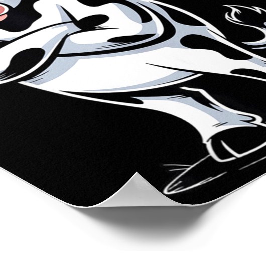 Angry Cow No - Funny Cow Lover Dairy Farmer  ポスター (角)