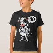 Angry Cow No - Funny Cow Lover Dairy Farmer  Tシャツ (正面)
