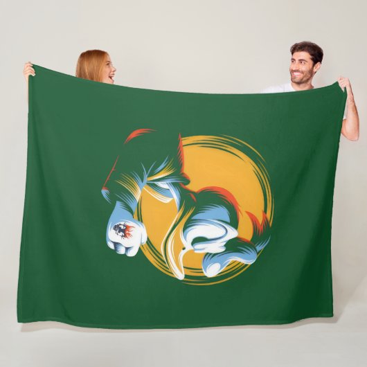 Angry Duck フリースブランケット (インサイチュ)