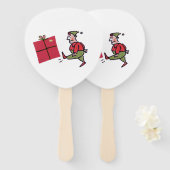 Angry Elf paddle hand fans ハンドファン (正面&裏面)