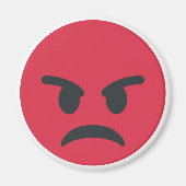 Angry Emoji マグネット (正面)