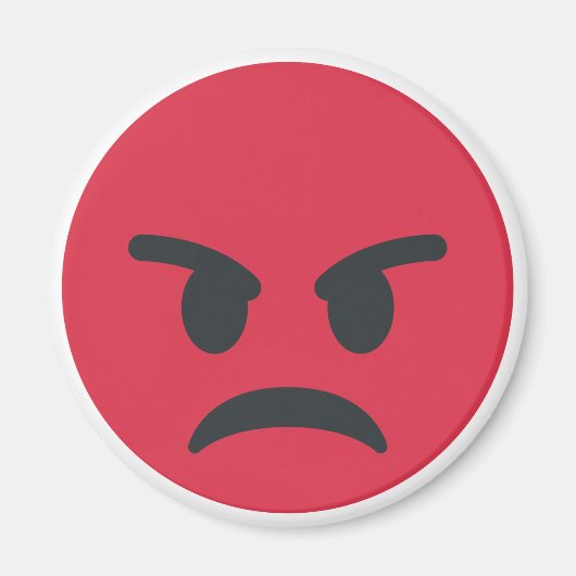Angry Emoji マグネット (正面)