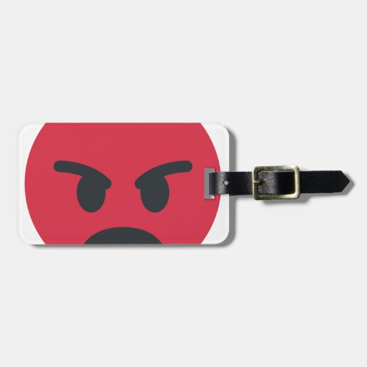 Angry Emoji ラゲッジタグ (正面横)
