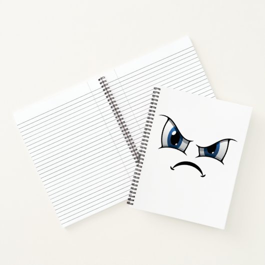 Angry face Notebook ノートブック (内部)