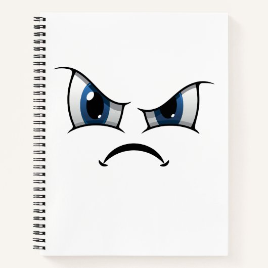 Angry face Notebook ノートブック (正面)