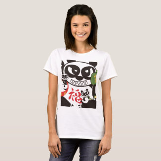 Angry Face Panda God T-Shirt Tシャツ