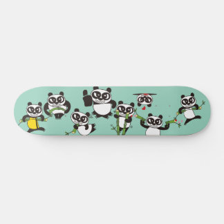 angry face pandas Skateboard スケートボード