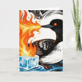 Angry Fire Breathing Loon Melting Ice  カード (正面)