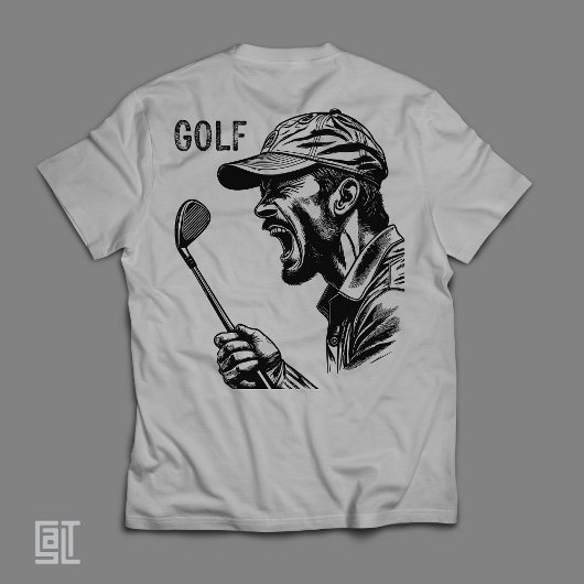Angry Golfer Screaming Funny Frustrated Golf Tシャツ