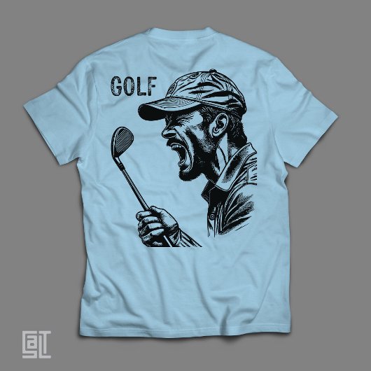 Angry Golfer Screaming Funny Frustrated Golf Tシャツ
