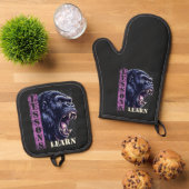 Angry Gorilla Oven Mitt And Pot Holders 鍋つかみ&鍋敷きセット (トップダウン)