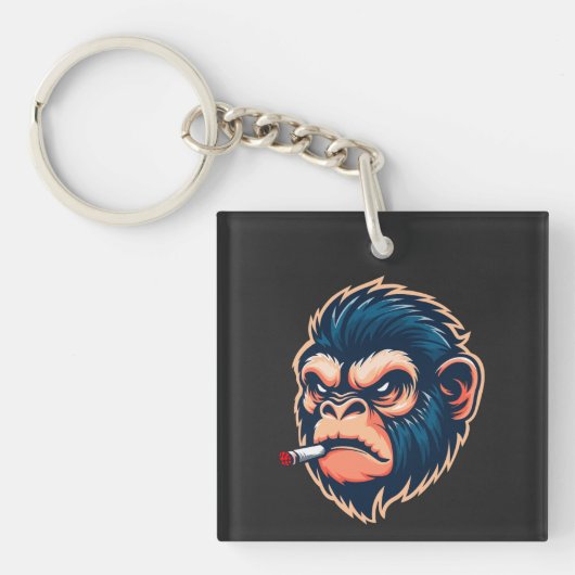 Angry Monkey Keychain キーホルダー (正面)