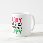 Angry Music Makes Me Happy Coffee Mug コーヒーマグカップ (正面右)