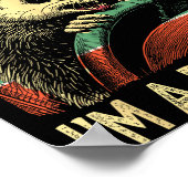 Angry Ossum Driving Funny Quote First Of All I'm A ポスター (角)