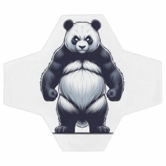 Angry Panda サッカーボール (フラット)