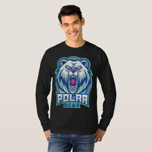 Angry Polar Bear Tシャツ (正面フル)