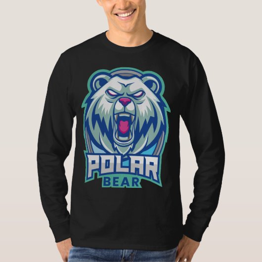 Angry Polar Bear Tシャツ (正面)