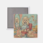 Angry Poodle  マグネット (正面/裏面)