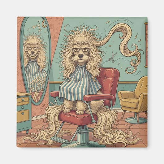 Angry Poodle  マグネット (正面)