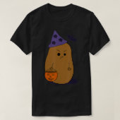 Angry Potato  Funny Halloween Grumpy Potato Wizard Tシャツ (デザイン正面)