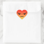 Angry react heart sticker ハートシール (バッグ)