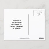 Angry Red Beetle Bug Nature Photography  ポストカード (裏面)