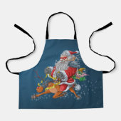Angry Santa Claus エプロン (正面)