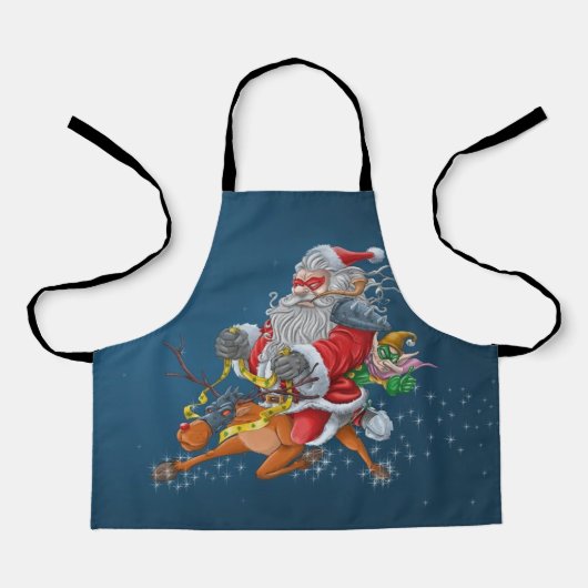 Angry Santa Claus エプロン (正面)