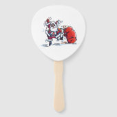 Angry Santa paddle hand fans ハンドファン (裏面)