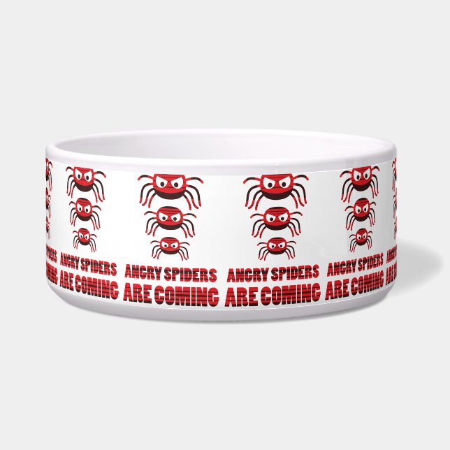 Angry spiders are coming T-Shirt ボウル (正面)
