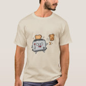 Angry Toaster and Flying Bread Tシャツ (正面)