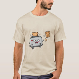 Angry Toaster and Flying Bread Tシャツ