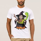 Angry Witch Halloween Tシャツ (正面)