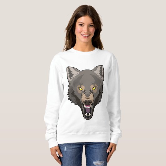 Angry Wolf スウェットシャツ (正面フル)