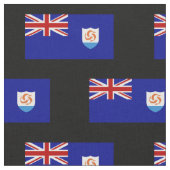 Anguilaの旗 ファブリック (クローズアップ)