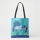 Anguilla Caribbean Palm Tree トートバッグ (正面)