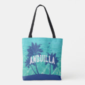 Anguilla Caribbean Palm Tree トートバッグ (裏面)